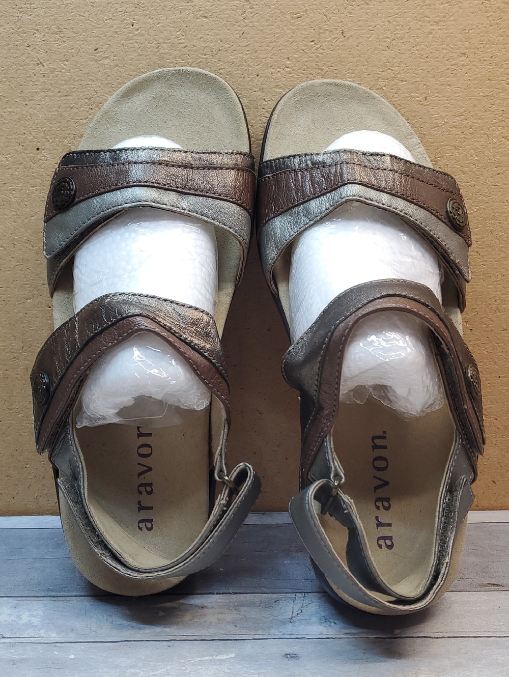 Aravon  Cambridge 2 Strap Slingback Adjustable Strap Sandals Size 7